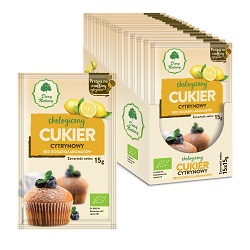 Cukier cytrynowy Ekologiczny 15g- Dary Natury *