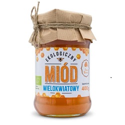 Miód EKO wielokwiatowy 400g -Dary Natury*