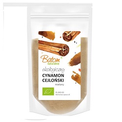 Cynamon cejloński mielony BIO 125g - BATOM *