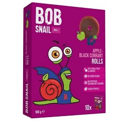 BOB SNAIL Rollsy owocowe jabłko czarna porzeczka 100g*