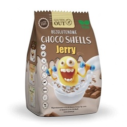 Muszelki Zbożowe Kakaowe Bezglutenowe 375 g-Jerry Gluten Out*