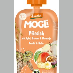 Mus jabłko-brzoskwinia-banan-marakuja-owies bez dodatku cukrów-100g Mogli*