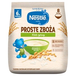 Nestle Kleik ryżowy po 6 mies 144 g-do 3 dowolnych  mus bobofrut 150g Gratis !!!