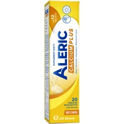 Aleric Calcium Plus cytr b/cukru tabl.mus 20 tab.