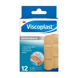 VISCOPLAST Plastry zestaw WODOODPORNY 12 szt. (2 rodzaje) *